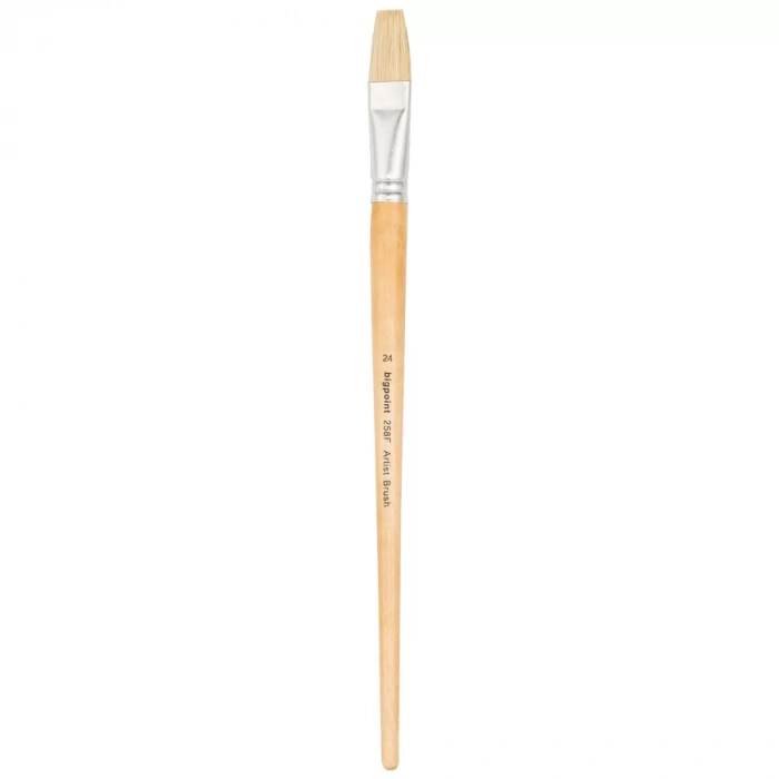 Bigpoint 258F Serisi Doğal Kıl Düz Kesik Fırça No: 24