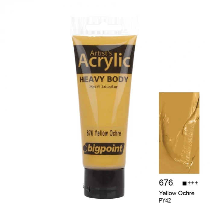 Bigpoint Akrilik Boya 75 ml Yellow Ochre 676