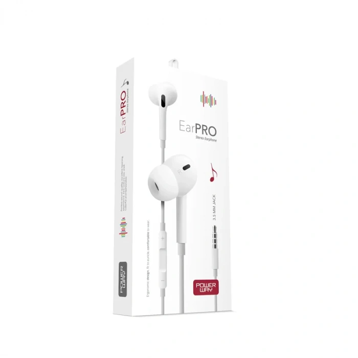 POWERWAY EARPRO STEREO KULAKİÇİ KULAKLIK 3.5mm JACK