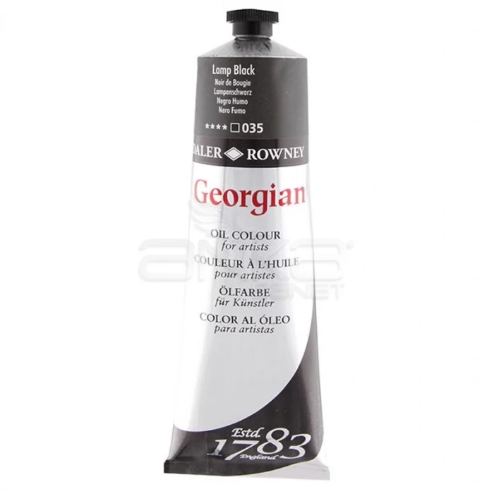 Daler Rowney Georgian Yağlı Boya 225ml 035 Lamp Black