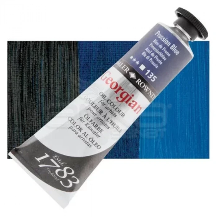 Daler Rowney Georgian Yağlı Boya 225ml 135 Prussian Blue