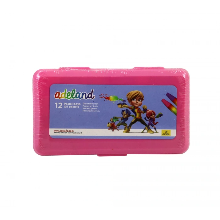 ADEL 12 RENK PASTEL BOYA PEMBE PP KUTU 1835000