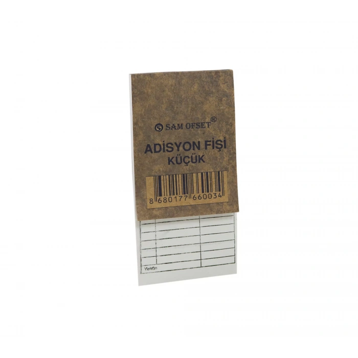 ADİSYON FİŞİ KÜÇÜK DÜZİNE