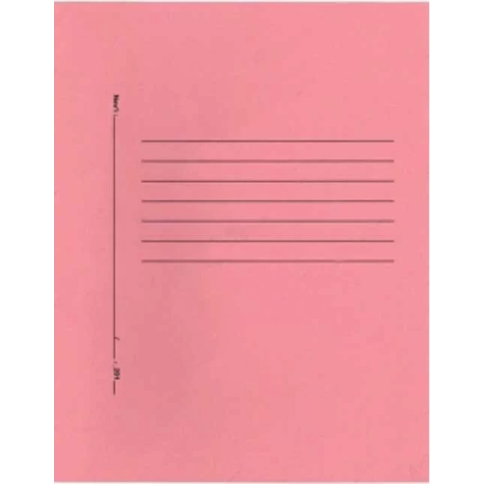 ALEMDAR PEMBE TELLİ TAM KAPAKLI LÜKS KARTON DOSYA