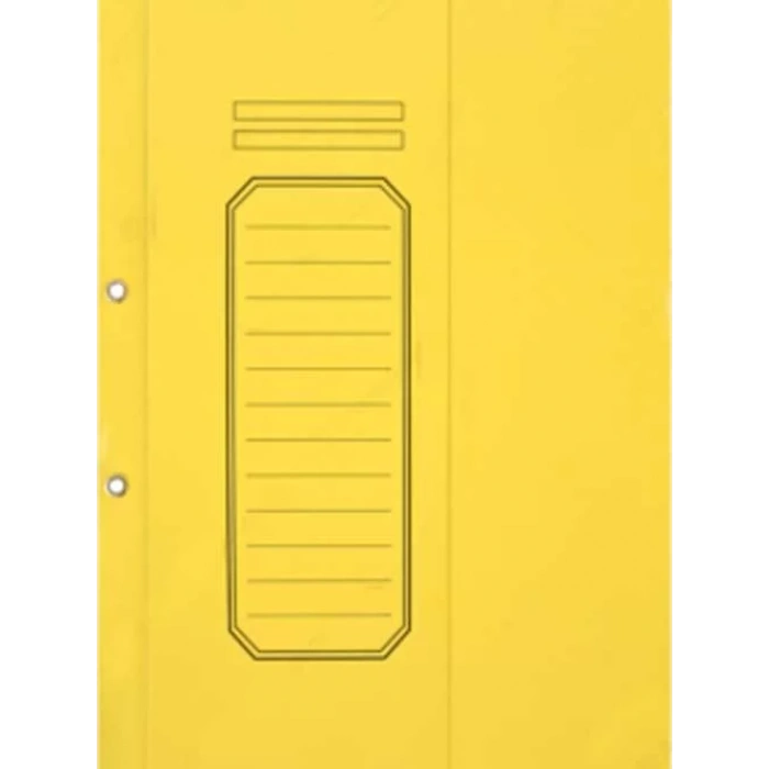 ALEMDAR SARI TELLİ YARIM KAPAKLI LÜKS KARTON DOSYA