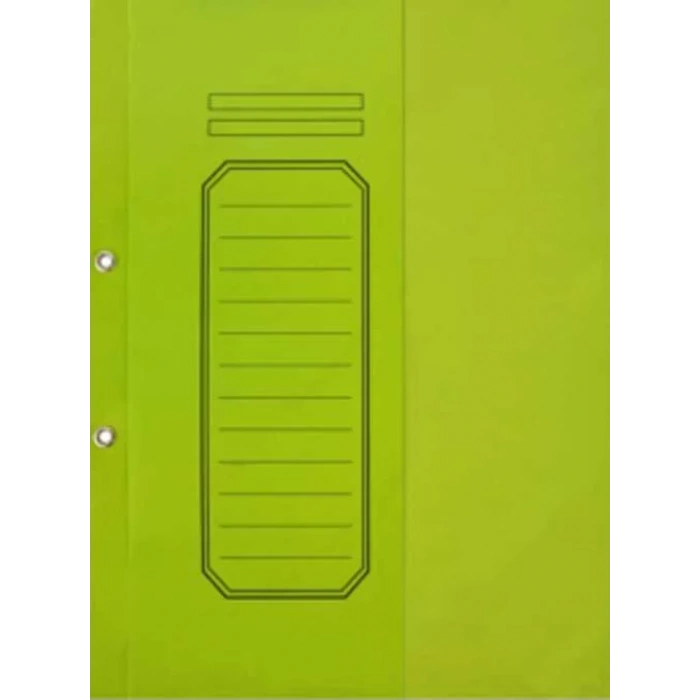 ALEMDAR YEŞİL TELLİ YARIM KAPAKLI LÜKS KARTON DOSYA