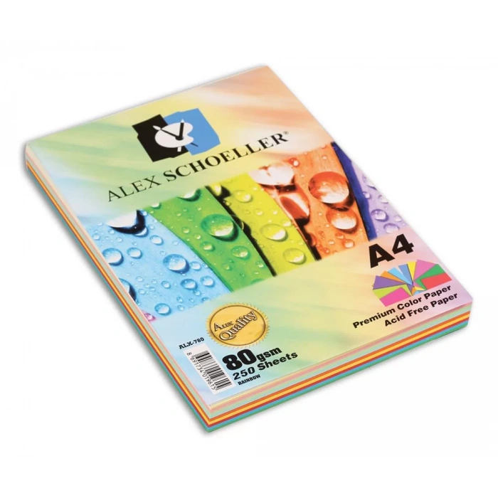 ALEX A4 50 Lİ  5 RENKLİ  FOTOKOPİ KAĞIDI ALX-621