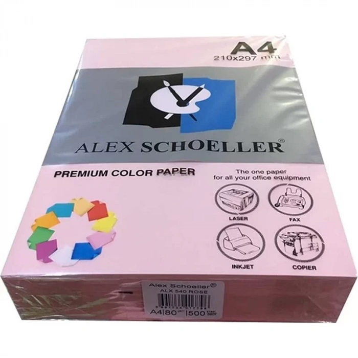ALEX ALX-540 A4 GÜL K.FOTOKOPİ KAĞIDI 500 LÜ