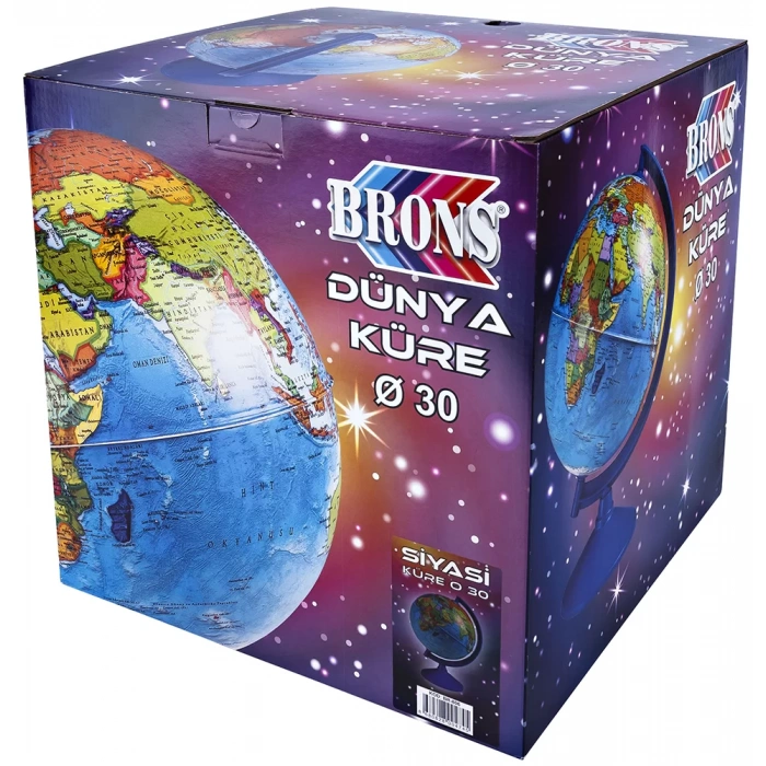 BRONS IŞIKSIZ KÜRE 30 cm SİYASİ BR-806