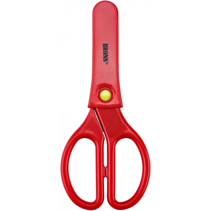 BRONS ÖĞRENCİ MAKASI YAYLI KORUMA KILIFLI BR-702