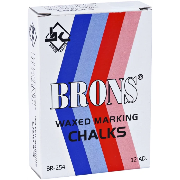 BRONS YAĞLI MARKA TEBEŞİR BEYAZ 12 Lİ BR-252