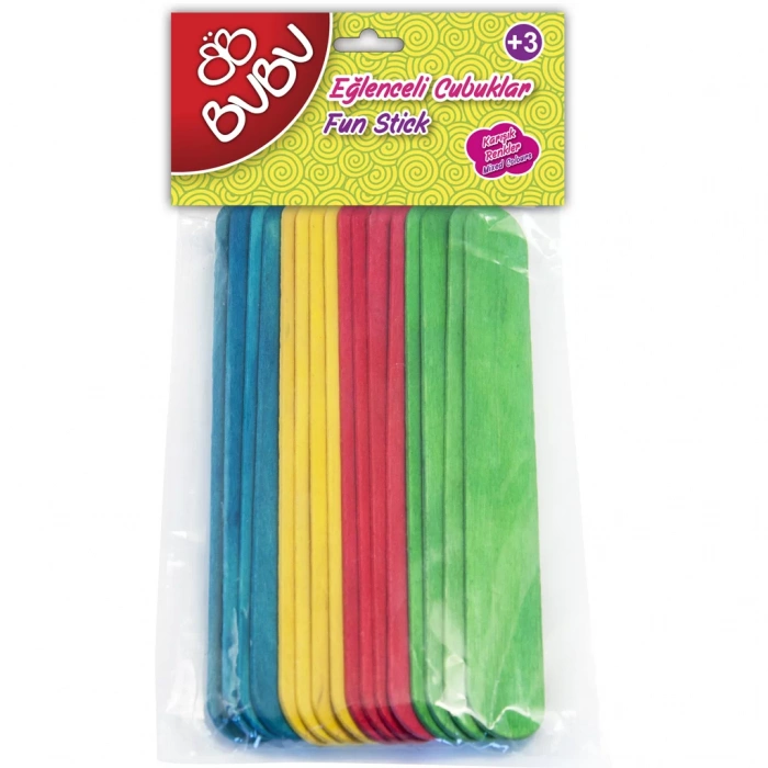 BU-BU HS0014 EĞLENCELİ ÇUBUKLAR RENKLİ 15,5x8