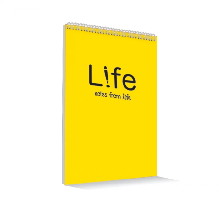 ÇINAR LIFE A4 100 YP ÇİZGİLİ SPİRALLİ BLOKNOT DEFTERİ 78007