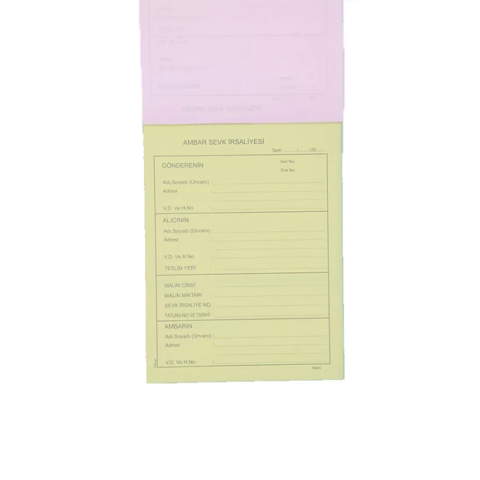 DİLMAN AMBAR SEVK İRSALİYESİ 2/50 3 N OTOKOPİLİ