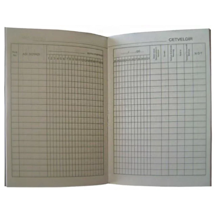 DİLMAN AYLIK BÜYÜK PUANTAJ DEFTERİ