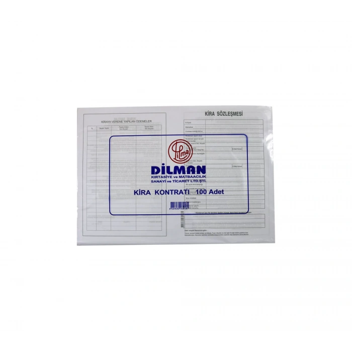 DİLMAN KİRA KONTRATI 100 LÜ