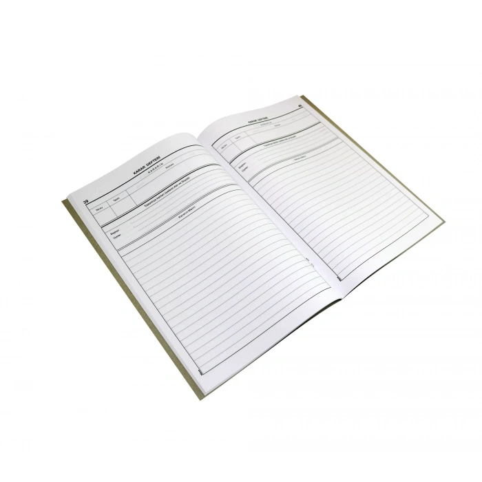 DİLMAN NUMARALI MÜDÜRLER KURULU KARAR DEFTERİ 40 YP