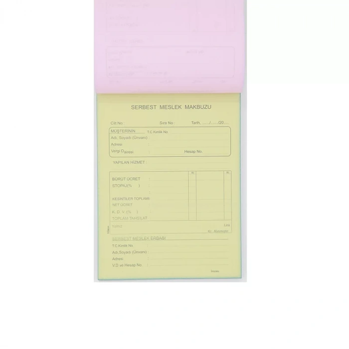 DİLMAN SERBEST MESLEK MAKBUZU 2/50 3 N OTOKOPİLİ