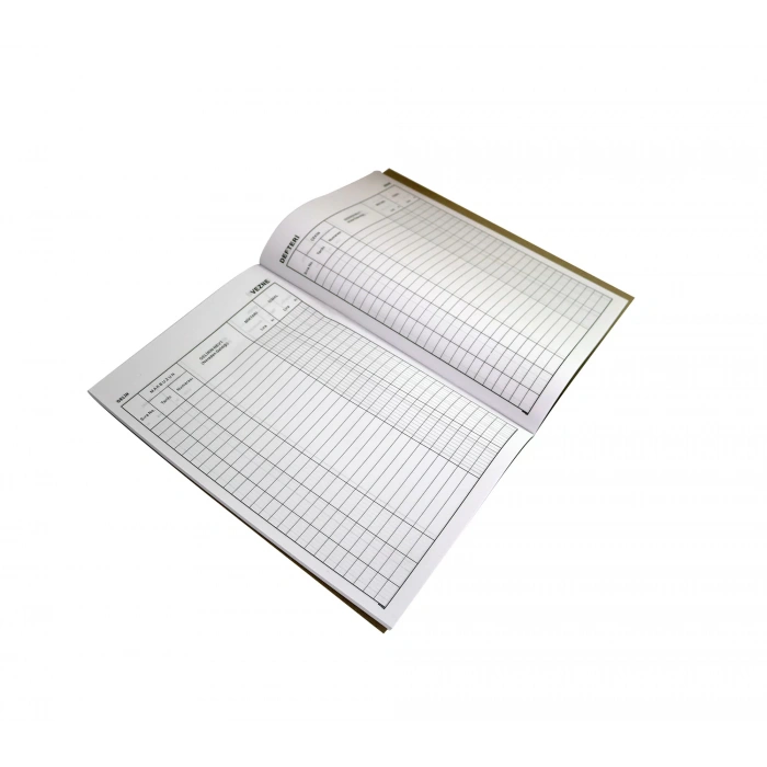 DİLMAN VEZNE DEFTERİ KARTON KAPAK