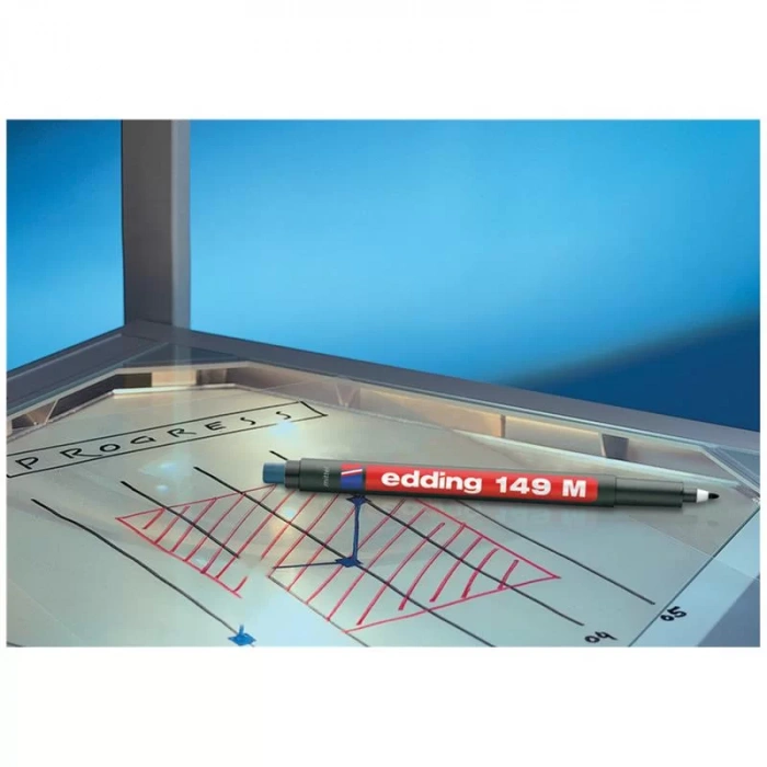EDDİNG 149 M MAVİ PERMANENT KALEM SİLGİLİ