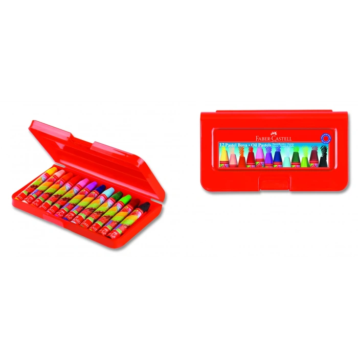 FABER 12 RENK PASTEL BOYA (PLASTİK KUTU) 52811251120