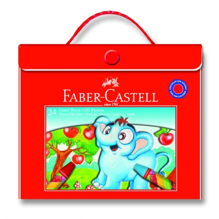 FABER 24 RENK ÇANTALI PASTEL BOYA 52811251250