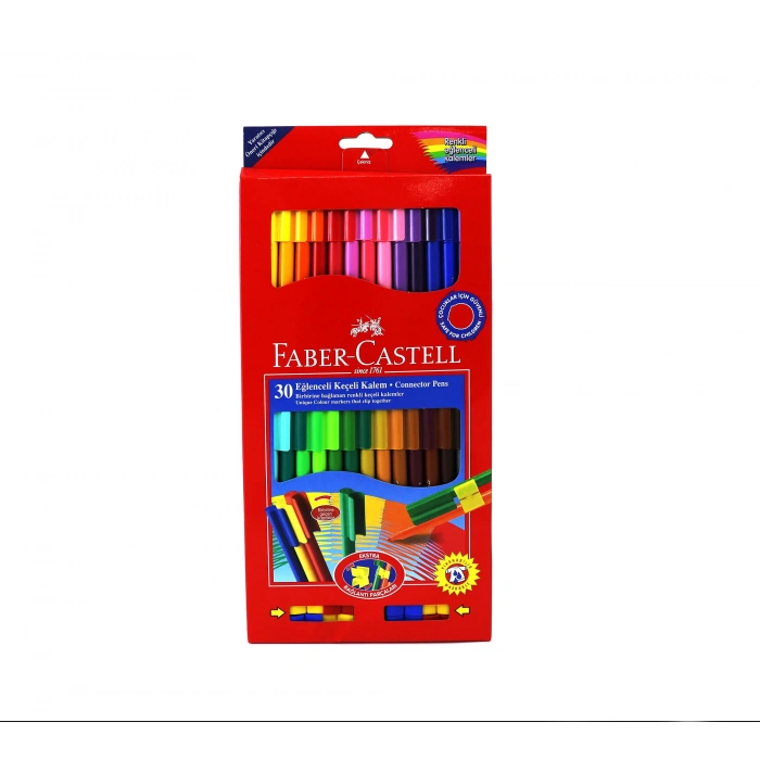 FABER 30 RENK EĞLENCELİ KEÇELİ KALEM 68113000