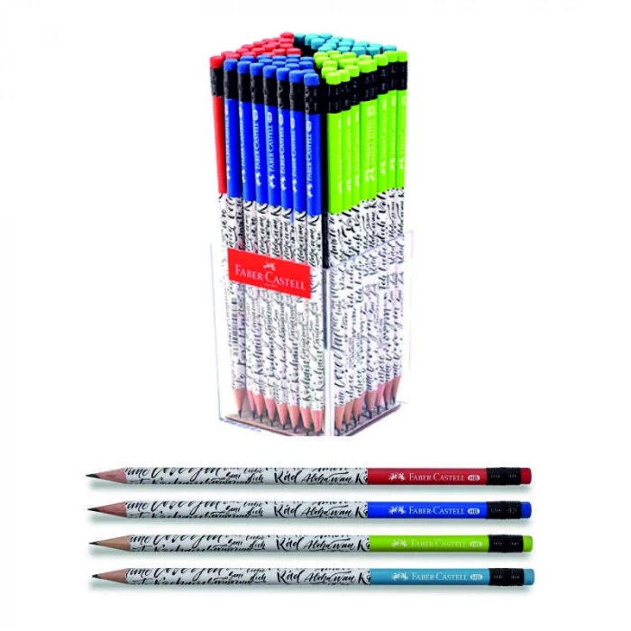FABER CALIGRAPHY HB SİLGİLİ KURŞUN KALEM 72 Lİ 119603