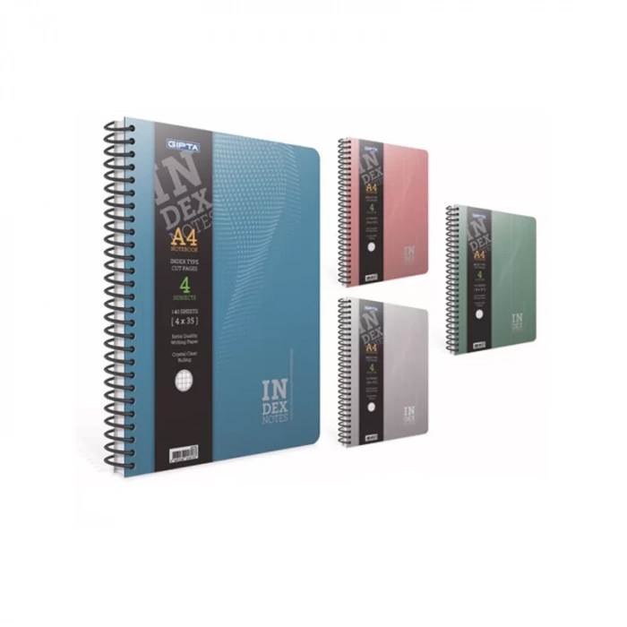 GIPTA INDEX 17x24 140 YP KARELİ SPR SERT KPK DEFTER 4626
