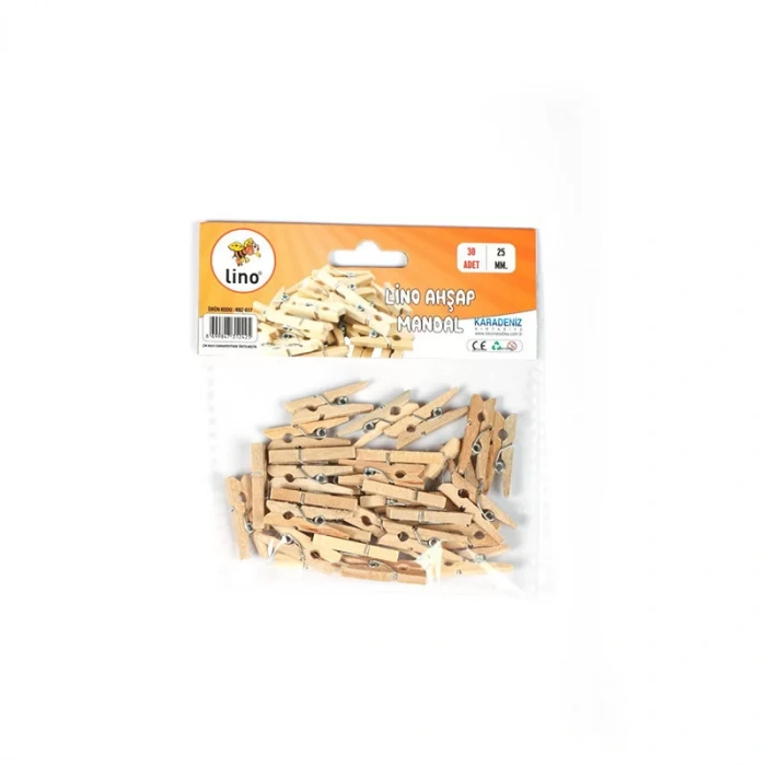 LINO RBZ-037 AHŞAP MANDAL 25 mm