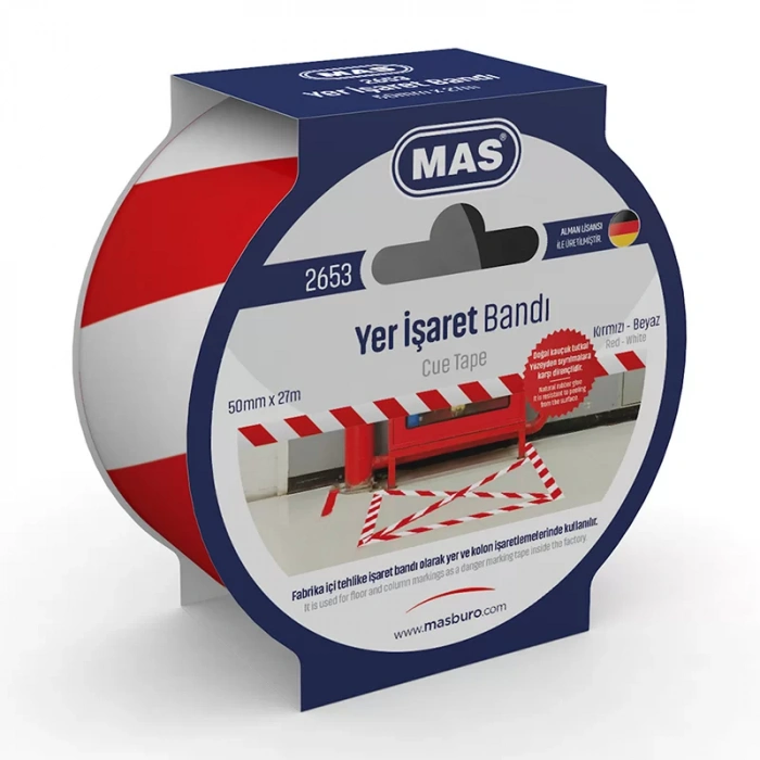 MAS 2653 50mmX27mt YER İŞARETLEME BANDI