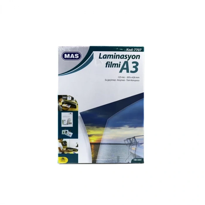 MAS 7707 A3 LAMİNASYON KAPLAMA 125mic.(ÖZEL FİYAT)