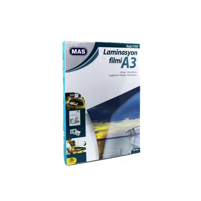 MAS 7707 A3 LAMİNASYON KAPLAMA 125mic.(ÖZEL FİYAT)