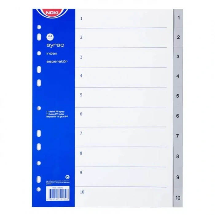 NOKİ 1-10 RAKAM AYRAÇ 59210