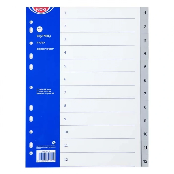NOKİ 1-12 RAKAM AYRAÇ 59212