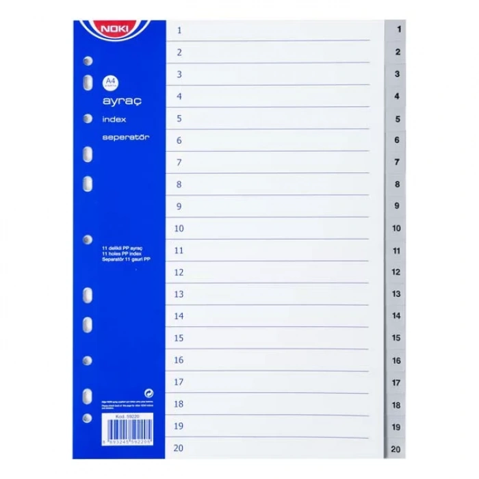 NOKİ 1-20 RAKAM AYRAÇ 59220