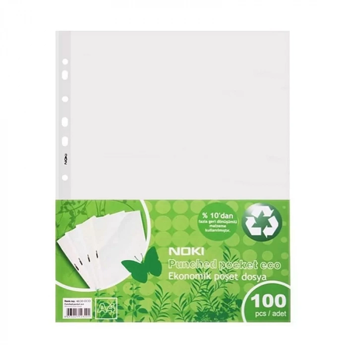 NOKİ A4 EKO POŞET DOSYA 100 LÜ 4830-ECO