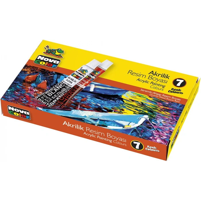 NOVA COLOR 7 RENK AKRİLİK BOYA TÜP 7 gr NC-288