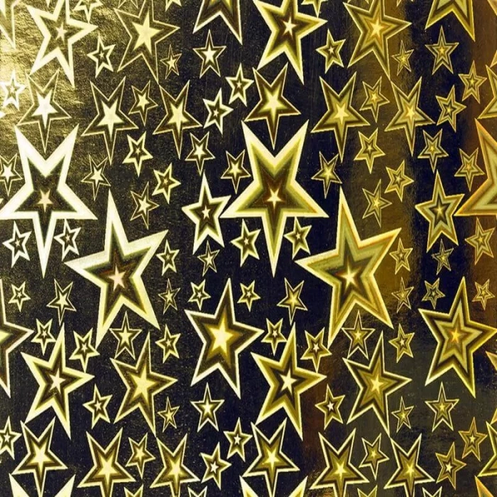 NOVA COLOR HOLOGRAMLI KARTON 50x70 GOLD NC-592