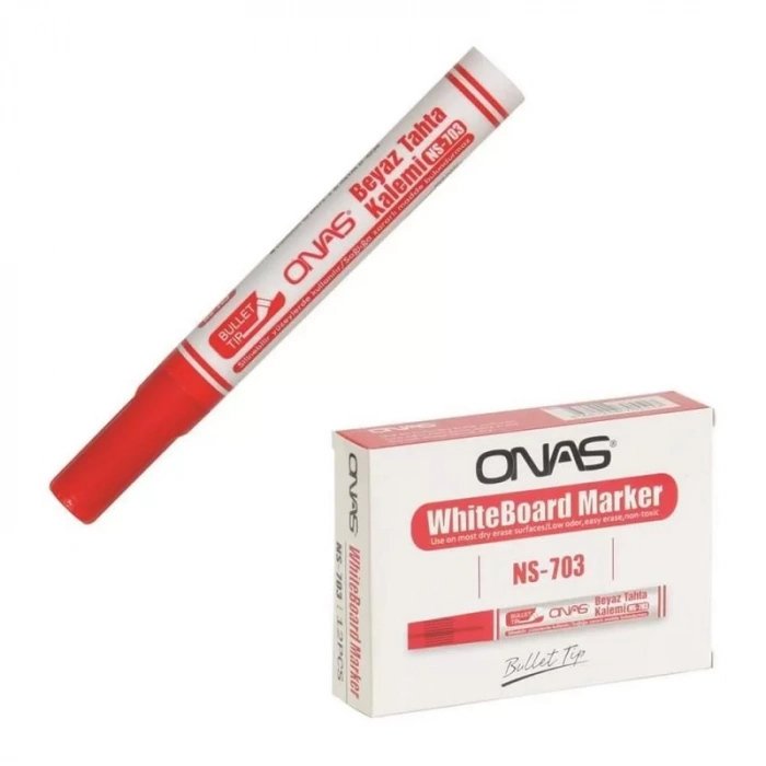 ONAS NS-703 KIRMIZI TAHTA KALEMİ