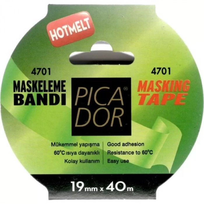PİCADOR 19x40 mt HOTMELT MASKELEME BANDI KP004