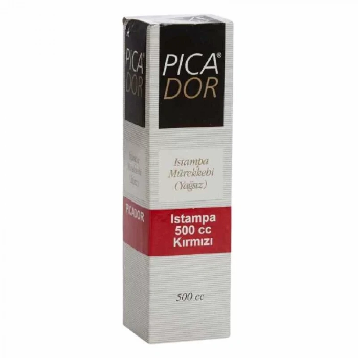 PİCADOR ISTAMPA MÜREKKEBİ KIRMIZI 500cc 1/2 KE 009