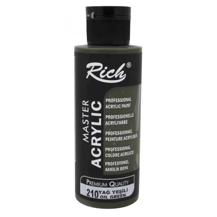 RICH AKRİLİK BOYA 210 YAĞ YEŞİLİ 120 cc