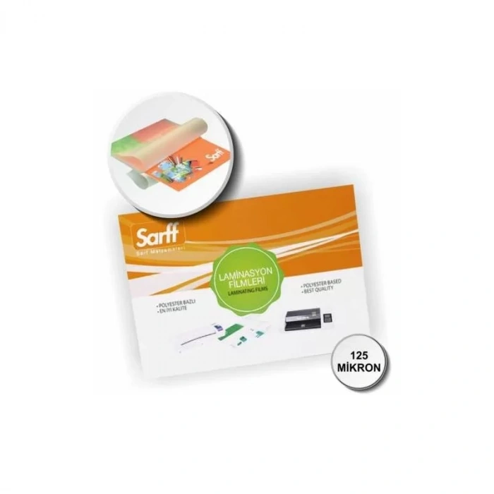 SARFF 78x102 LAMİNASYON KAPLAMA 125 mic 100 LÜ 15309019