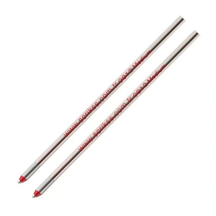 SCRİKSS D1 TÜKENMEZ KISA REFİL KIRMIZI 2 Lİ BLİSTER