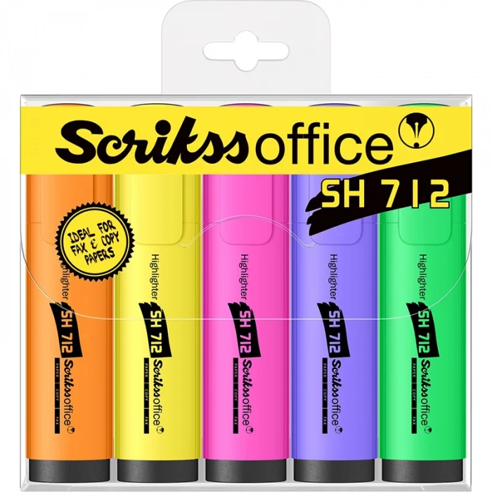 SCRİKSS SH 712 FOSFORLU KALEM 5 Lİ PK