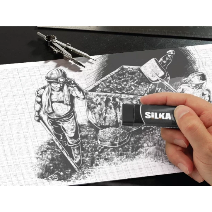 SİLKA BLACK ROCK SİYAH SİLGİ 20 Lİ KT SG.4