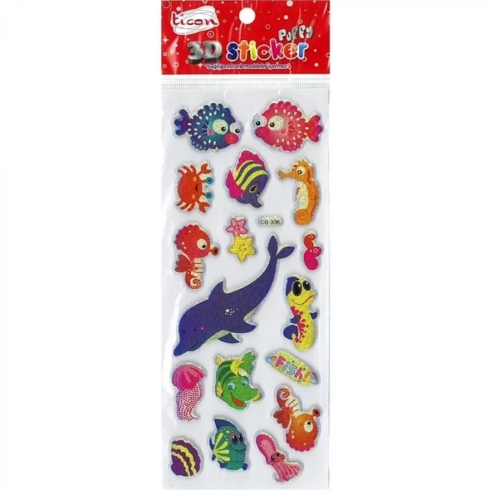TİCON 3D STICKER PUFFY TPS