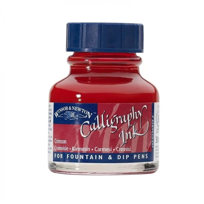 WINSOR&amp;NEWTON KALİGRAFİ MÜREKKEBİ 30 ml. CRIMSON 203 1111203