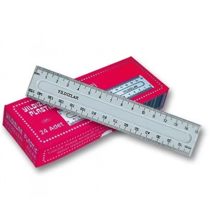 YILDIZLAR 15 cm CETVEL KOD 030